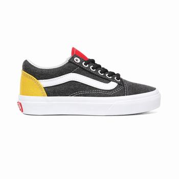 Detske Tenisky Vans Coastal Old Skool (4-8 years) Čierne/Biele VA47FTACN